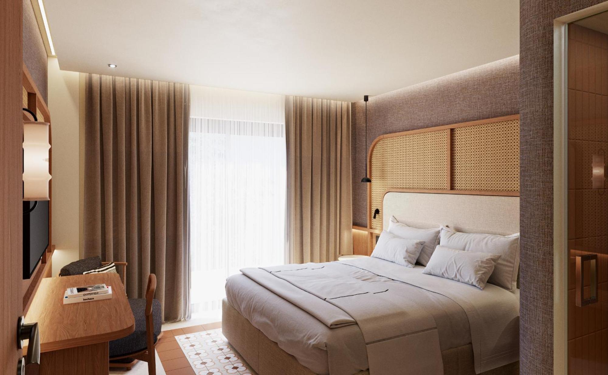 Sentido Apollo Palace Mesongí Exterior photo A bedroom at the hotel
